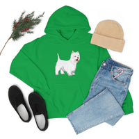 West Highland White Terrier Unisex Heavy Blend™ Hooded Sweatshirt, S - 5XL, Cotton/Polyester, FREE Shipping, Made in USA!!