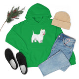 West Highland White Terrier Unisex Heavy Blend™ Hooded Sweatshirt, S - 5XL, Cotton/Polyester, FREE Shipping, Made in USA!!