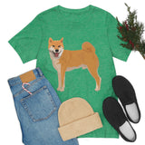 Shiba Inu Unisex Jersey Short Sleeve Tee, S - 3XL, 16 Colors, 100% Cotton, Light Fabric, FREE Shipping, Made in USA!!