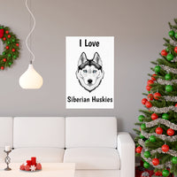 Siberian Husky Premium Matte vertical posters