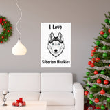 Siberian Husky Premium Matte vertical posters