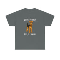 Airedale Terrier Unisex Heavy Cotton Tee, S - 5XL, 14 Colors, Light Fabric, FREE Shipping, Made in USA!!