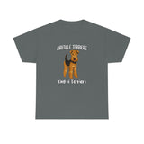 Airedale Terrier Unisex Heavy Cotton Tee, S - 5XL, 14 Colors, Light Fabric, FREE Shipping, Made in USA!!