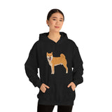 Shiba Inu Unisex Heavy Blend™ Hooded Sweatshirt, S -5XL, 12 Colors, Cotton/Polyester, Medium Heavy Fabric, FREE Shipping, Made in USA!!