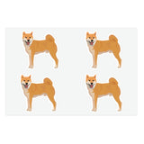 Shiba Inu Sticker Sheets, 2 Sizes, Vinyl Sticker Sheet, Water Resistant Vinyl, Indoor/Outdoor, FREE Shipping, Made in USA!!