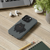 Black Pomeranian Tough Phone Cases, Case-Mate, iPhone, Impact Resistant, Glossy Finish, Wireless Charging, FREE Shipping, Made in USA!!