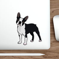Boston Terrier Die-Cut Stickers, Water Resistant Vinyl, 5 Sizes, Matte Finish, Indoor/Outdoor, FREE Shipping, Made in USA!!