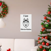 Siberian Husky Premium Matte vertical posters