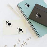 Boston Terrier Sticker Sheets, 2 Image Sizes, 3 Image Surfaces, Water Resistant Vinyl, FREE Shipping, Made in USA!!