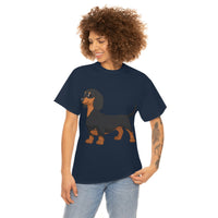 Dachshund Unisex Heavy Cotton Tee, S - 5XL, 12 Colors, Light Fabric, FREE Shipping, Made in USA!!