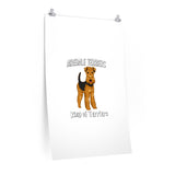 Airedale Terrier Premium Matte vertical posters