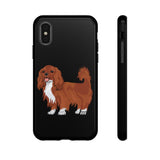 Ruby Cavalier King Charles Spaniel Tough Cases, Matte/Glossy, Outer Shell, 2 Layer Case For Protection, Over 30 Cases!!