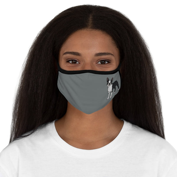 Boston Terrier Fitted Polyester Face Mask