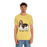 Basset Hound Unisex Jersey Short Sleeve Tee, XS - 3XL, 14 Colors, FREE Shipping, Made in USA!!