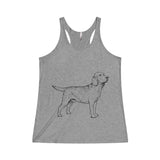 Labrador Retriever Tank Tops for Women Tri-Blend Racerback Tank