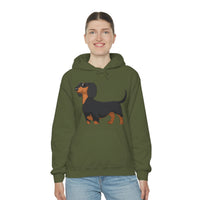 Dachshund Unisex Heavy Blend™ Hooded Sweatshirt, S - 5XL, 13 Colors, Cotton/Polyester, FREE Shipping, Made in USA!!