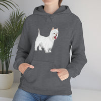 West Highland White Terrier Unisex Heavy Blend™ Hooded Sweatshirt, S - 5XL, Cotton/Polyester, FREE Shipping, Made in USA!!