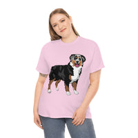 Australian Shepherd Unisex Heavy Cotton Tee, S-5XL, 12 Colors, 100% Cotton, Light Fabric, FREE Shipping, Made in USA!!