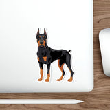 Doberman Pinscher Die-Cut Stickers, Water Resistant Vinyl, 5 Sizes, Matte Finish, Indoor/Outdoor, FREE Shipping, Made in USA!!