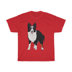 Border Collie Unisex Heavy Cotton Tee, 12 Colors, S - 5XL, 100% Cotton, True to Size, Medium Fabric, FREE Shipping, Made in USA!!