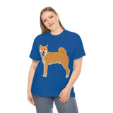 Shiba Inu Unisex Heavy Cotton Tee, Cotton, Medium Fabric, S - 5XL, 12 Colors, FREE Shipping, Made in USA!!