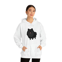 Black Pomeranian Unisex Heavy Blend™ Hooded Sweatshirt, S - 3XL, 6 Colors, Cotton/Polyester, FREE Shipping, Made in USA!!