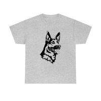 German Shepherd Unisex Heavy Cotton Tee, S - 5XL, 100% Cotton, Light Fabric, 8 Colors, FREE Shipping, Made in USA!!