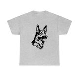 German Shepherd Unisex Heavy Cotton Tee, S - 5XL, 100% Cotton, Light Fabric, 8 Colors, FREE Shipping, Made in USA!!