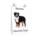 Bernese Mountain Dog Premium Matte vertical posters