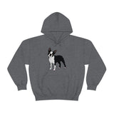 Boston Terrier Unisex Heavy Blend™ Hooded Sweatshirt, S - 5XL, 12 Colors, Cotton/Polyester, FREE Shipping, Made in USA!!