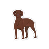 Vizsla Die-Cut Stickers, Indoor and Outdoor Use, Waterproof, Matte Finish, FREE Shipping, Made in the USA!!