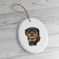 Rottweiler Ceramic Ornaments