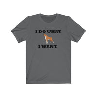 I Do What I Want Boxer Unisex Jersey Short Sleeve Tee