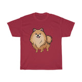 Pomeranian Unisex Heavy Cotton Tee, Made in USA