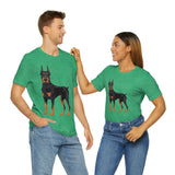 Doberman Pinscher Unisex Jersey Short Sleeve Tee