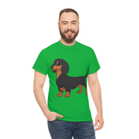 Dachshund Unisex Heavy Cotton Tee, S - 5XL, 12 Colors, Light Fabric, FREE Shipping, Made in USA!!