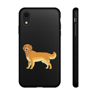 Golden Retriever Cell Phone Cases, Samsung, iPhone, Google, Impact Resistant, Dual Layer for Protection, FREE Shipping, Made in USA!!