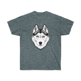 Siberian Husky Unisex Ultra Cotton Tee, 14 Colors, S - 5XL, 100% Cotton, FREE Shipping, Made in the USA!!