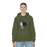 Boston Terrier Unisex Heavy Blend™ Hooded Sweatshirt, S - 5XL, 12 Colors, Cotton/Polyester, FREE Shipping, Made in USA!!