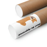 Shiba Inu Premium Matte Vertical Poster, 7 Sizes, Indoor Use, 175 gsm Fine Art Paper, FREE Shipping, Made in USA!!