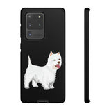 West Highland White Terrier Tough Cell Phone Cases, Impact Resistant, Matte or Glossy, FREE Shipping, Made in USA!!