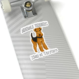 Airedale Terrier Kiss-Cut Stickers, 4 Sizes, FREE Shipping, Made in USA!!