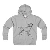 Labrador Retriever Hoodies, Unisex Heavyweight Fleece Zip Hoodie