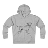 Labrador Retriever Hoodies, Unisex Heavyweight Fleece Zip Hoodie