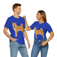 Shiba Inu Unisex Jersey Short Sleeve Tee, S - 3XL, 16 Colors, 100% Cotton, Light Fabric, FREE Shipping, Made in USA!!