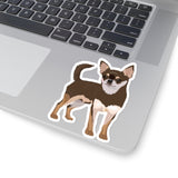 Chihuahua Kiss-Cut Stickers, White/Transparent Background, 4 Sizes, Indoor Use, Not Waterproof, FREE Shipping, Made in USA!!