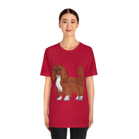 Ruby Cavalier King Charles Spaniel Unisex Jersey Short Sleeve Tee, 14 Colors, 100% Cotton, XS - 3XL, FREE Shipping, Made in USA!!