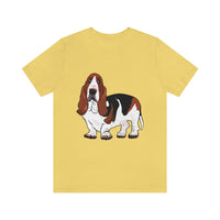 Basset Hound Unisex Jersey Short Sleeve Tee, XS - 3XL, 14 Colors, FREE Shipping, Made in USA!!