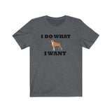 I Do What I Want Boxer Unisex Jersey Short Sleeve Tee