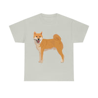 Shiba Inu Unisex Heavy Cotton Tee, Cotton, Medium Fabric, S - 5XL, 12 Colors, FREE Shipping, Made in USA!!